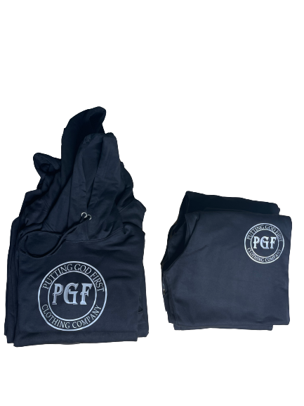 Reflective PGF logo sweat suit hoodie